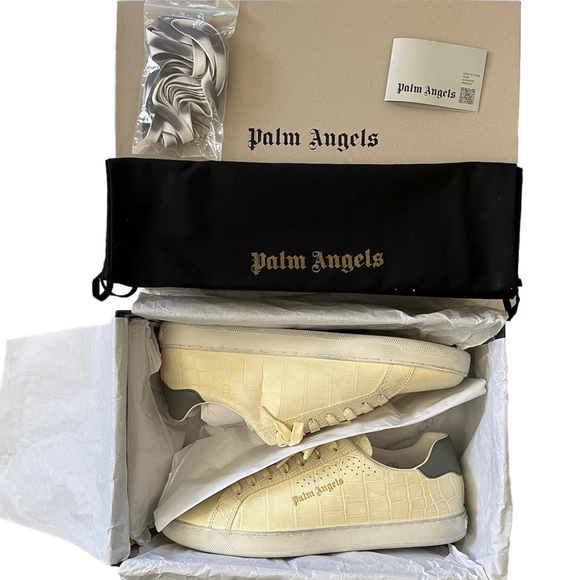 NEW Palm Angels Croc-effect leather sneakers size 43 Unisex - Picture 14 of 14